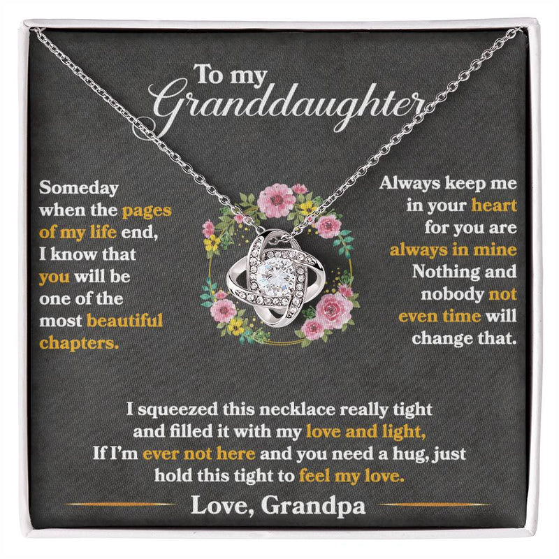 Keep Me In Your Heart - Love Knot Necklace